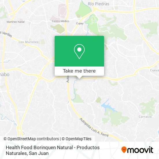 Health Food Borinquen Natural - Productos Naturales map