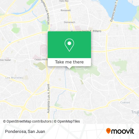 Mapa de Ponderosa