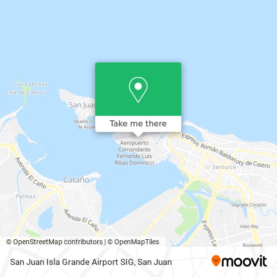 San Juan Isla Grande Airport SIG map