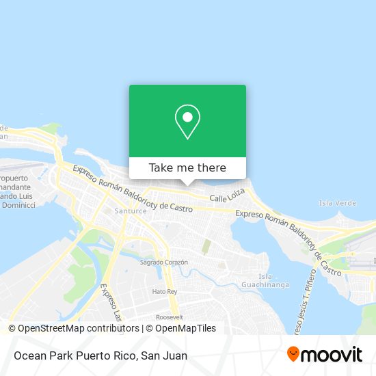 Ocean Park Puerto Rico map