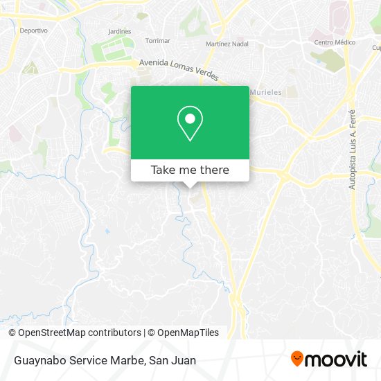 Mapa de Guaynabo Service Marbe