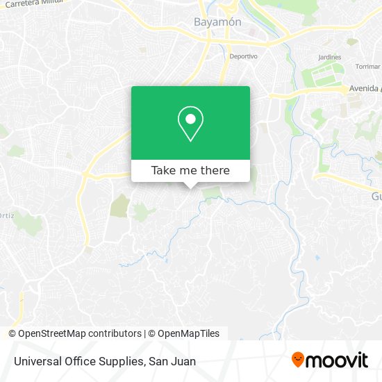 Universal Office Supplies map