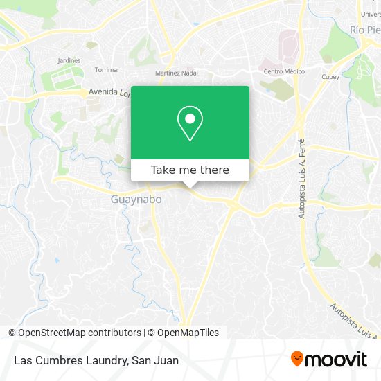 Mapa de Las Cumbres Laundry