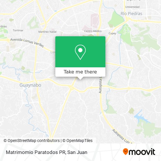 Matrimomio Paratodos PR map