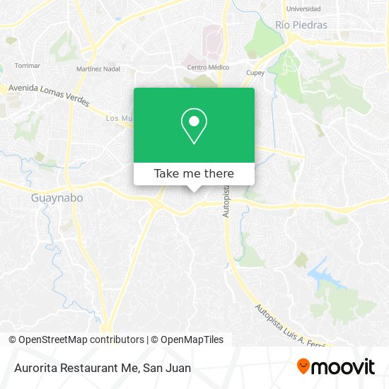 Aurorita Restaurant Me map
