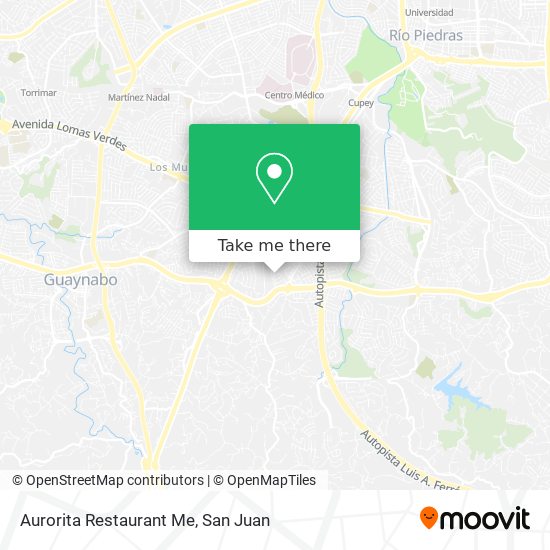 Mapa de Aurorita Restaurant Me