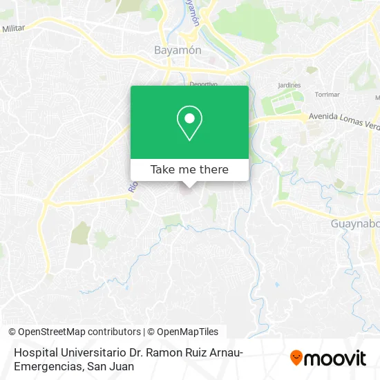 Hospital Universitario Dr. Ramon Ruiz Arnau-Emergencias map