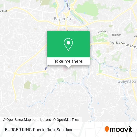 BURGER KING Puerto Rico map