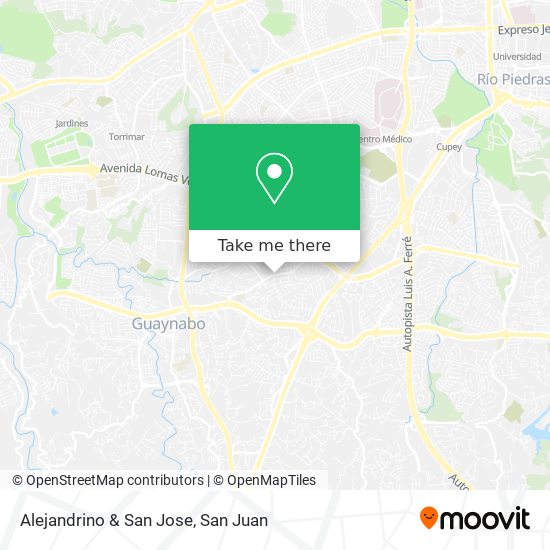 Alejandrino & San Jose map