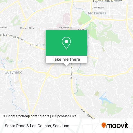 Santa Rosa & Las Colinas map