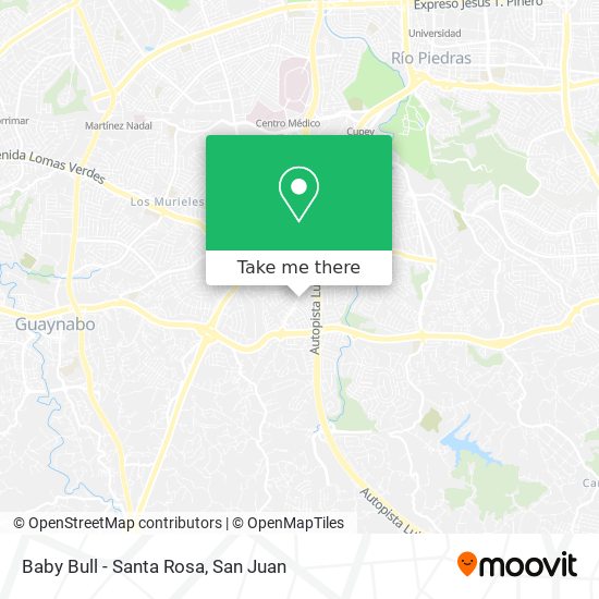 Baby Bull - Santa Rosa map