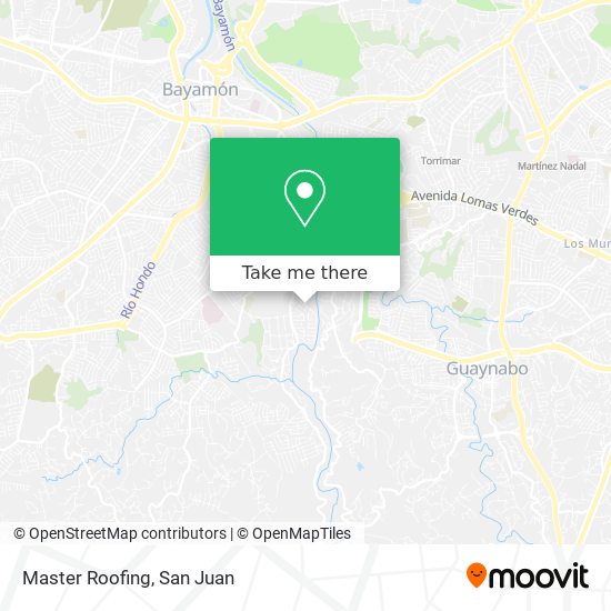 Master Roofing map
