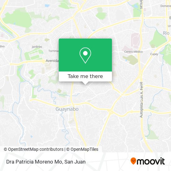 Dra Patricia Moreno Mo map