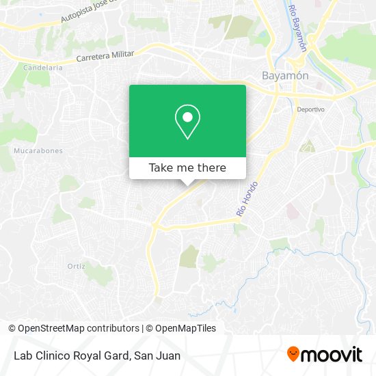 Mapa de Lab Clinico Royal Gard