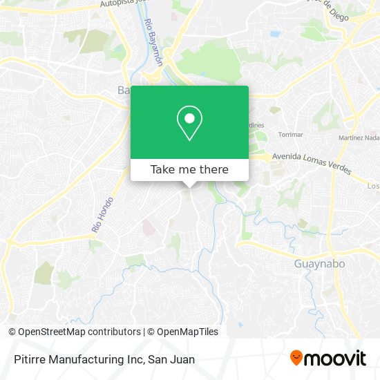 Pitirre Manufacturing Inc map