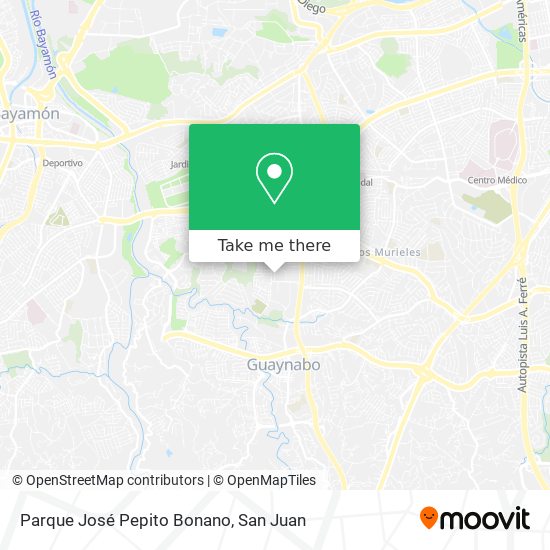 Parque José Pepito Bonano map