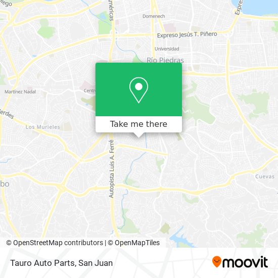 Tauro Auto Parts map