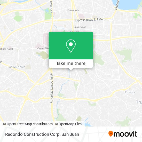 Redondo Construction Corp map