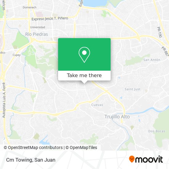 Cm Towing map