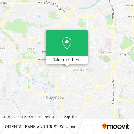 ORIENTAL BANK AND TRUST map