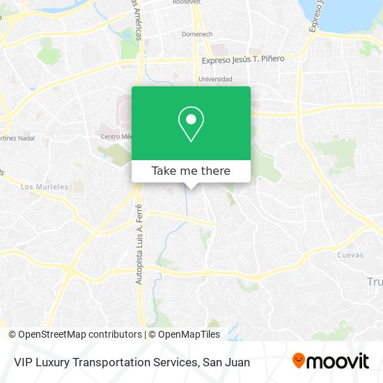 VIP Luxury Transportation Services map