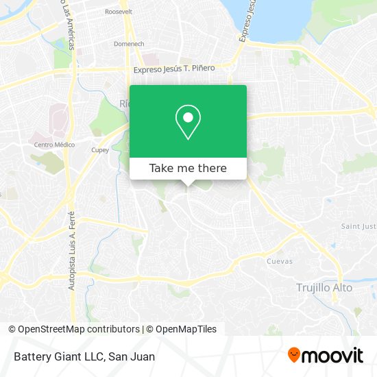 Battery Giant LLC map
