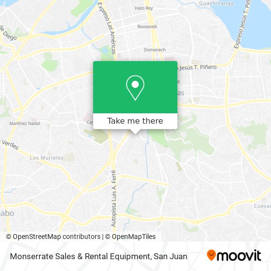 Monserrate Sales & Rental Equipment map
