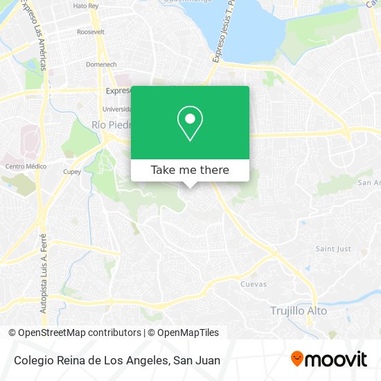 Colegio Reina de Los Angeles map