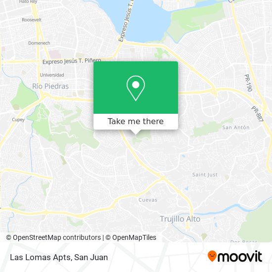 Las Lomas Apts map