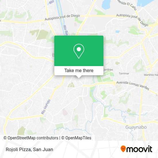 Rojoli Pizza map