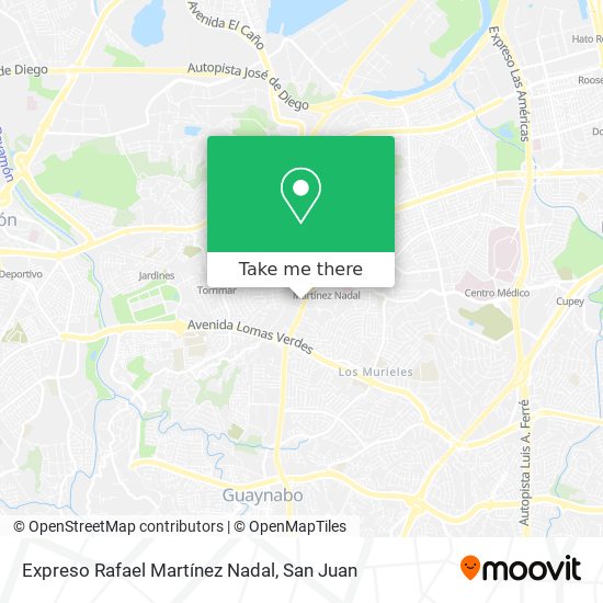 Mapa de Expreso Rafael Martínez Nadal