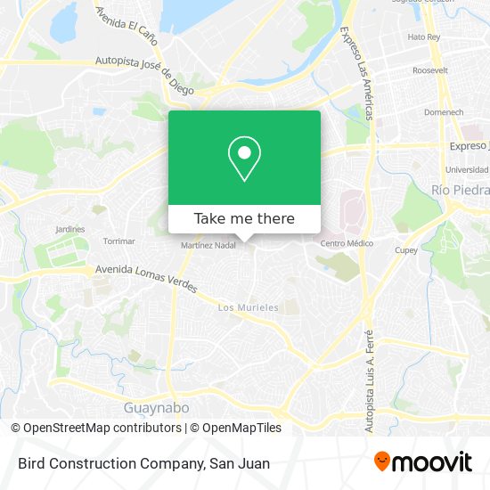 Bird Construction Company map