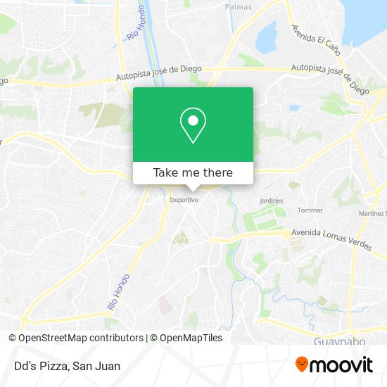 Mapa de Dd's Pizza