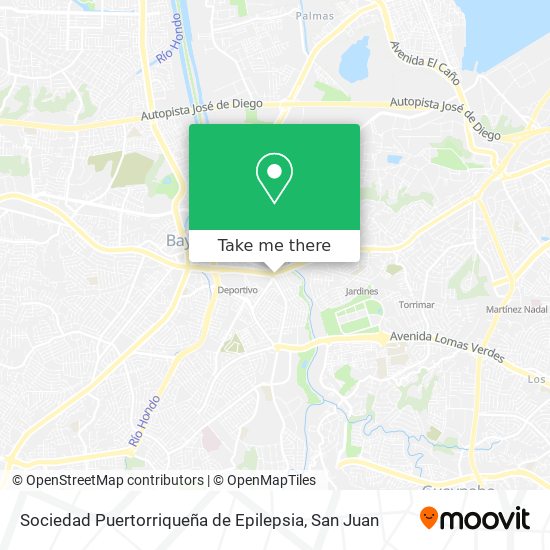 Mapa de Sociedad Puertorriqueña de Epilepsia