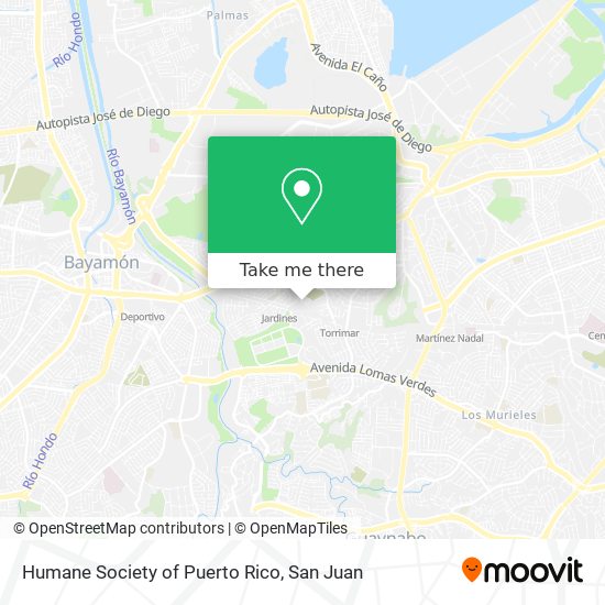 Humane Society of Puerto Rico map