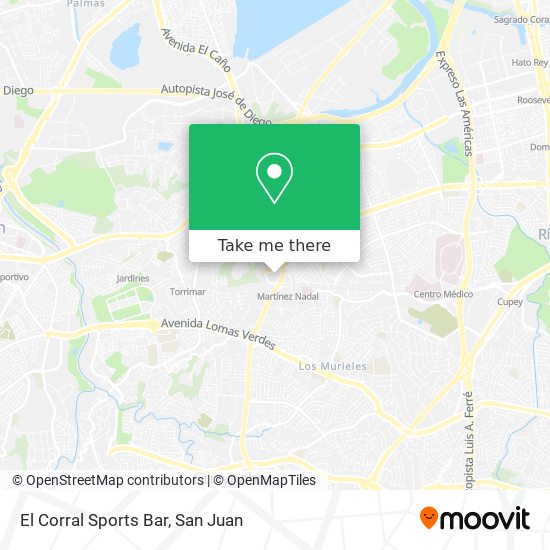 El Corral Sports Bar map