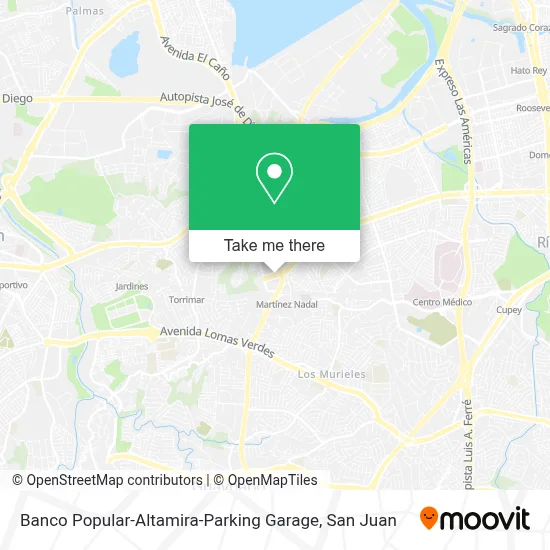 Mapa de Banco Popular-Altamira-Parking Garage