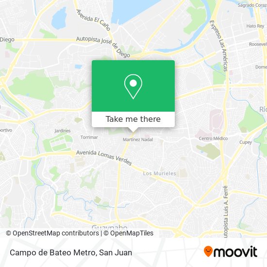 Campo de Bateo Metro map