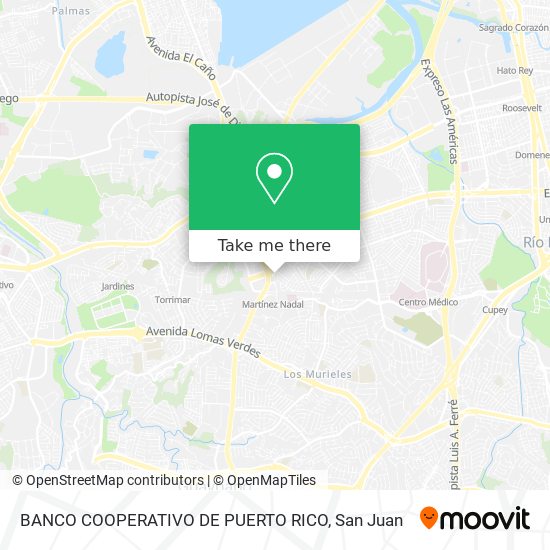 BANCO COOPERATIVO DE PUERTO RICO map