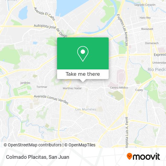Colmado Placitas map