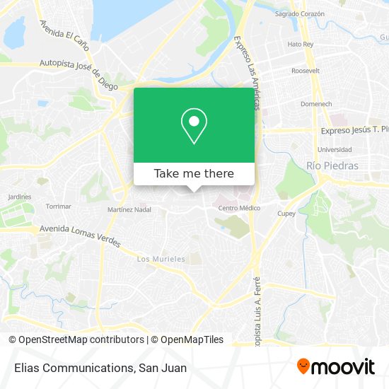 Elias Communications map