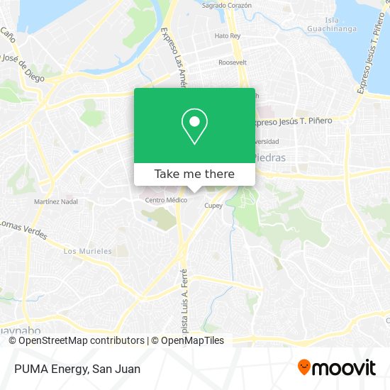 Mapa de PUMA Energy