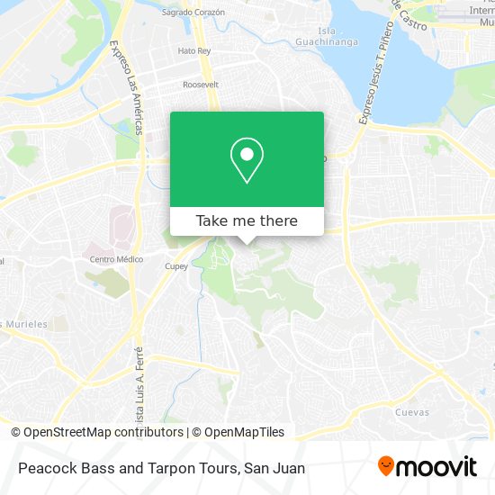 Peacock Bass and Tarpon Tours map