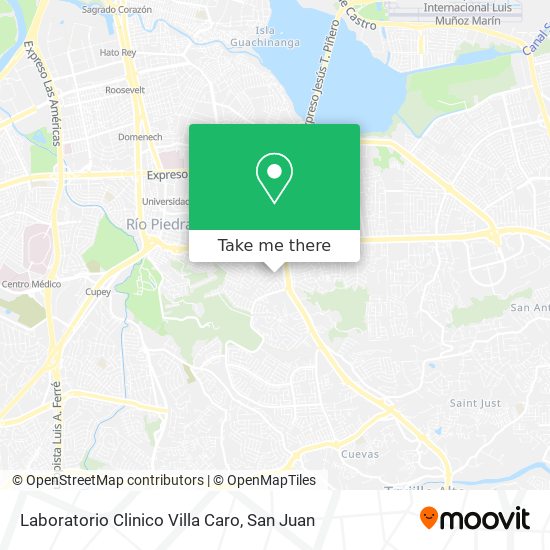 Laboratorio Clinico Villa Caro map