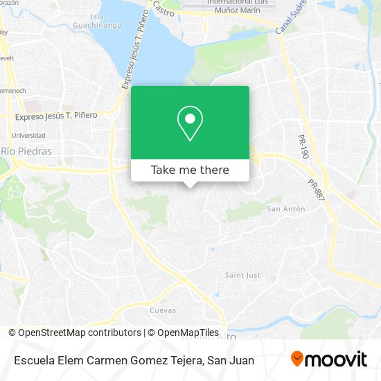 Mapa de Escuela Elem Carmen Gomez Tejera