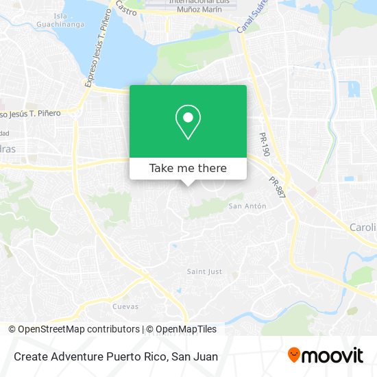 Create Adventure Puerto Rico map