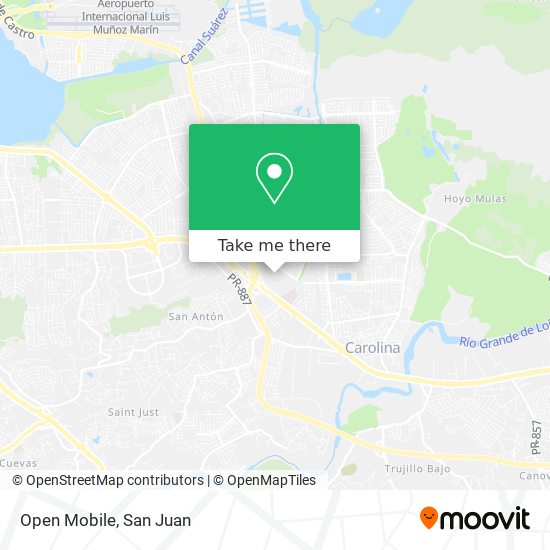 Mapa de Open Mobile