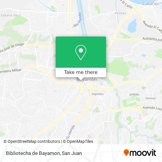 Bibliotecha de Bayamon map