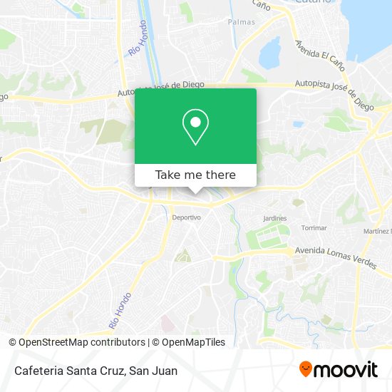 Cafeteria Santa Cruz map