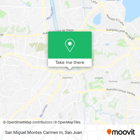San Miguel Montes Carmen m map